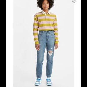 Wedgie Icon Ripped High Waist Ankle Slim Jeans
LEVI'S Size 25